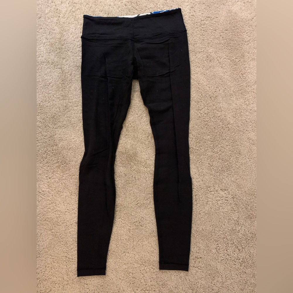 Lululemon black wunder under full length leggings